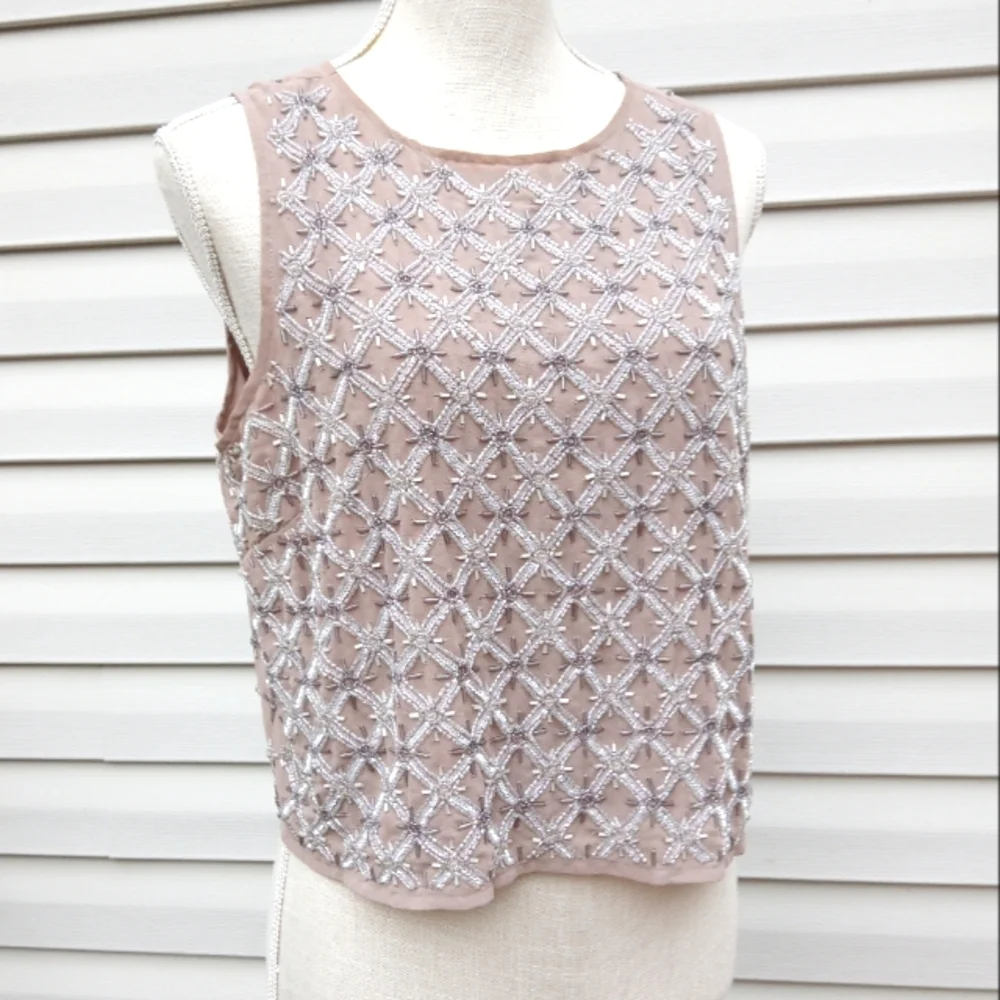 Exquisite! Beaded High-End Tank w/ Liner - Picture 3 of 12